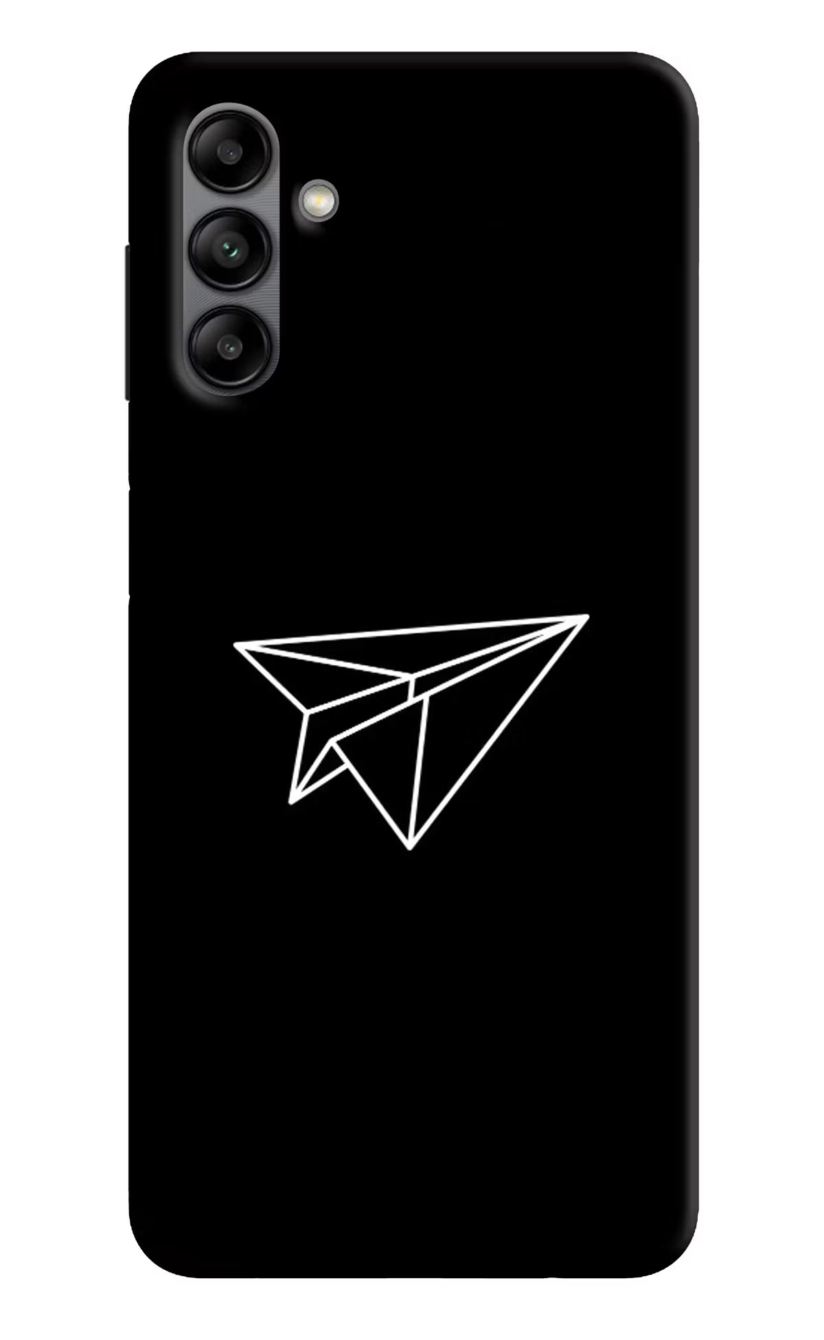 Paper Plane White Samsung A04s Back Cover