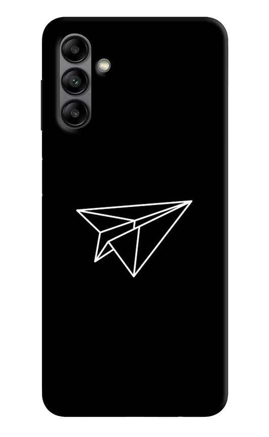 Paper Plane White Samsung A04s Back Cover