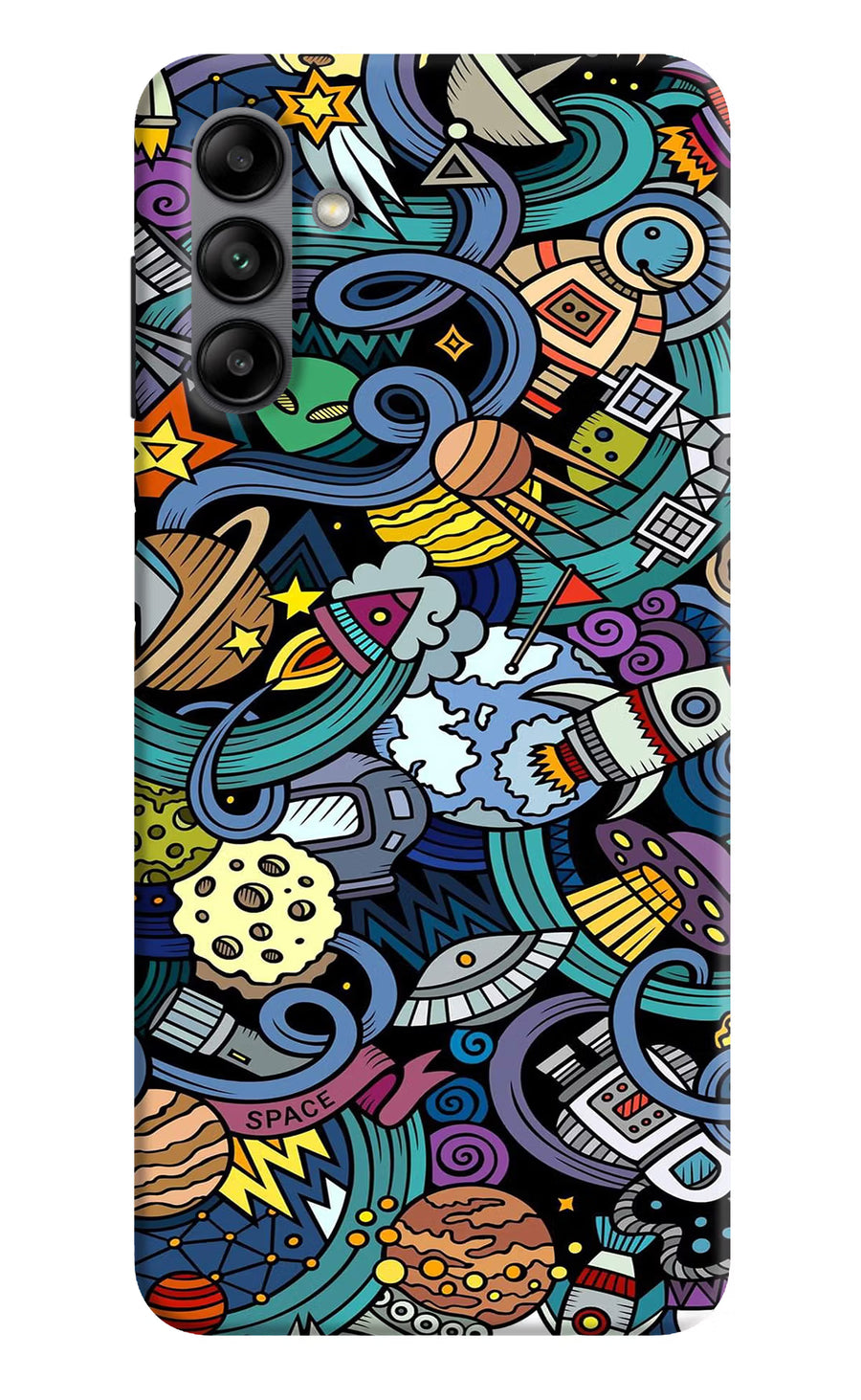 Space Abstract Samsung A04s Back Cover, Hard case