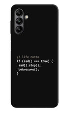 Life Motto Code Samsung A04s Back Cover
