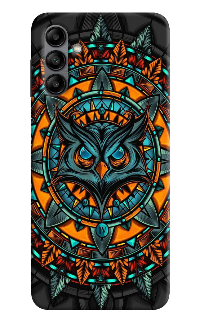 Angry Owl Art Samsung A04s Back Cover