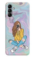 Selfie Girl Samsung A04s Back Cover
