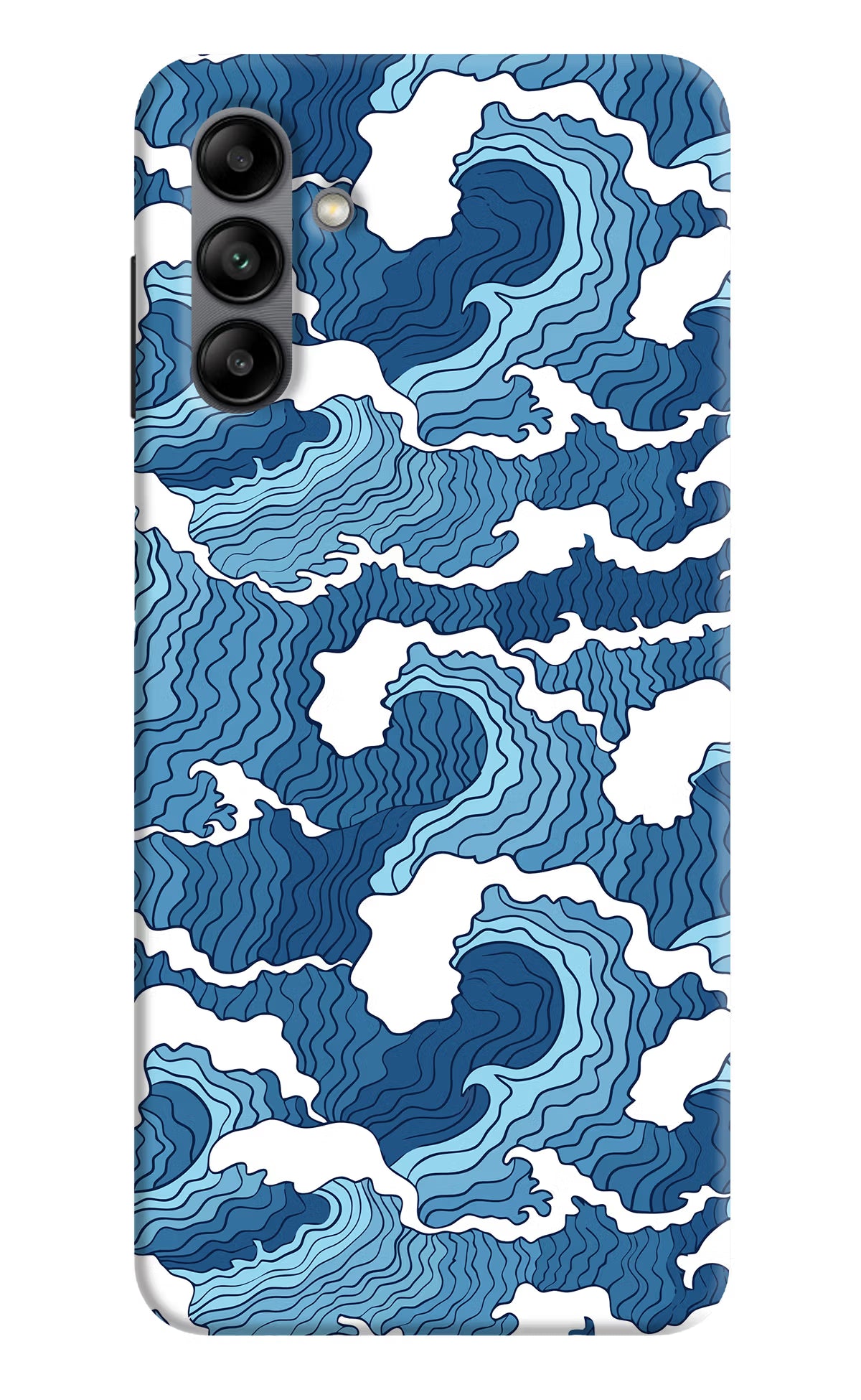 Blue Waves Samsung A04s Back Cover