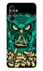 Green Owl Samsung A04s Back Cover