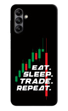 Eat Sleep Trade Repeat Samsung A04s Back Cover