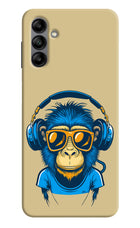 Monkey Headphone Samsung A04s Back Cover