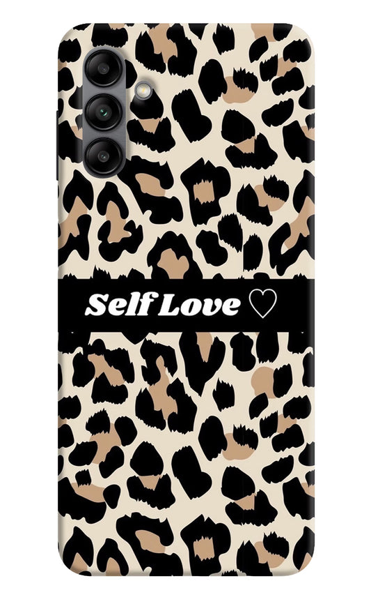 Leopard Print Self Love Samsung A04s Back Cover