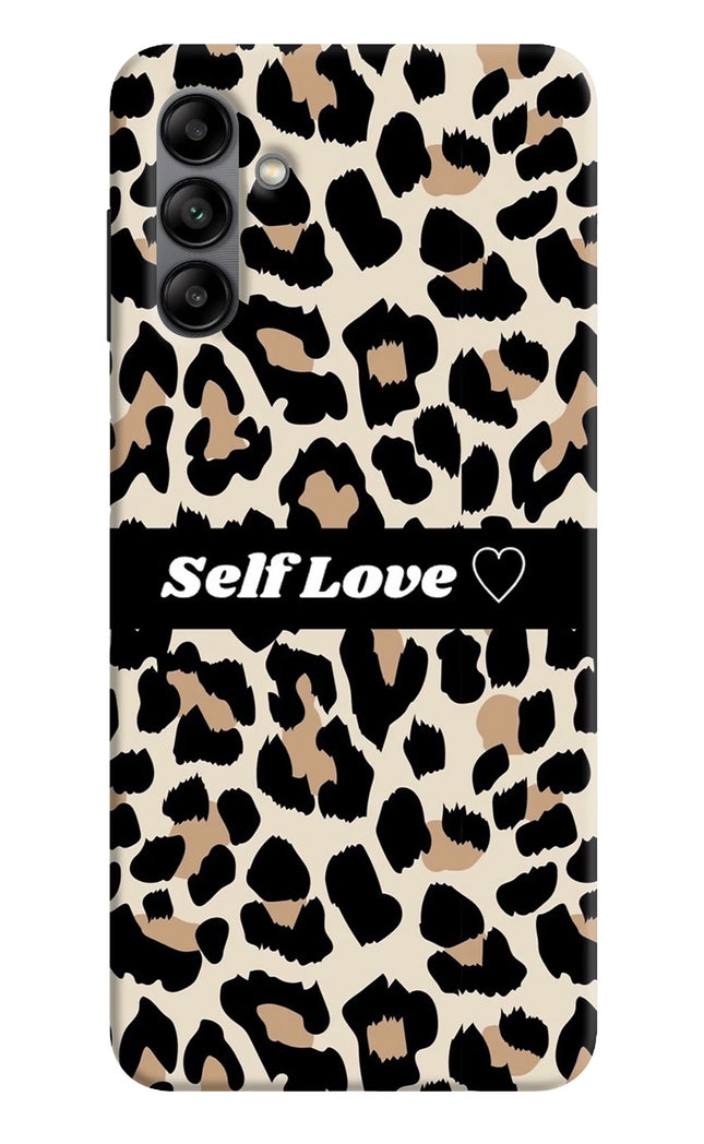 Leopard Print Self Love Samsung A04s Back Cover