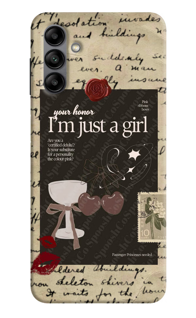 I am just a girl Samsung A04s Back Cover