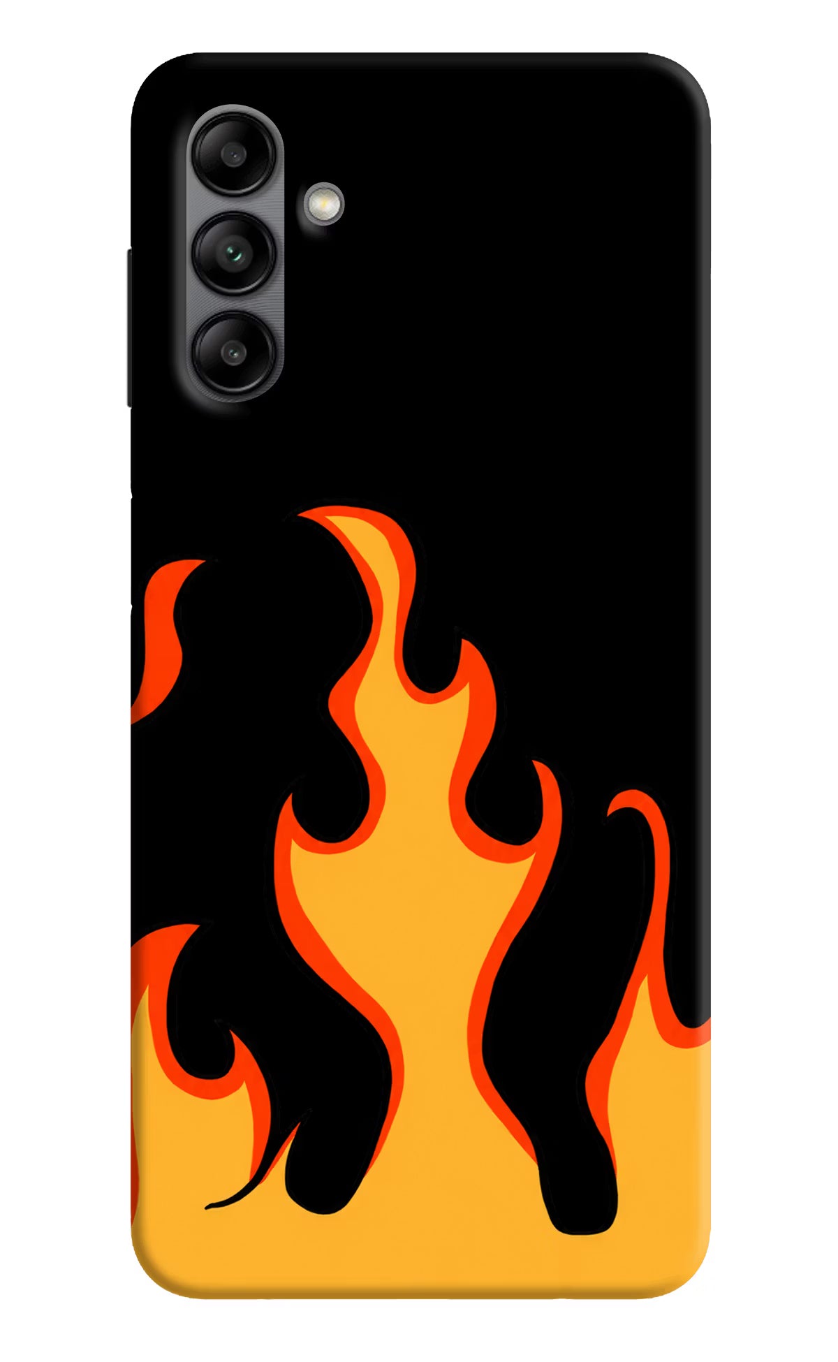 Fired Up – Black Samsung A04s Back Cover