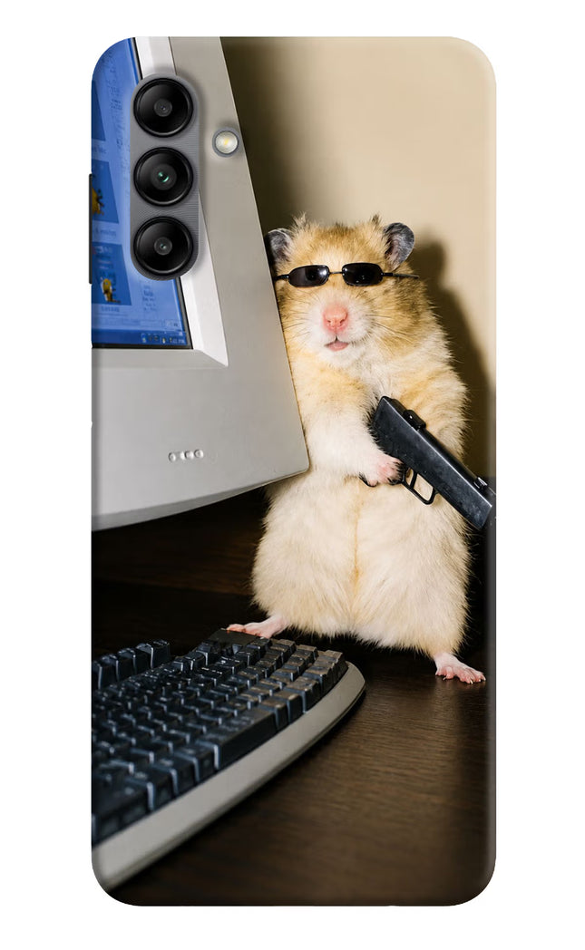 Hacker Hamster Samsung A04s Hard Case Back Cover by Casekaro