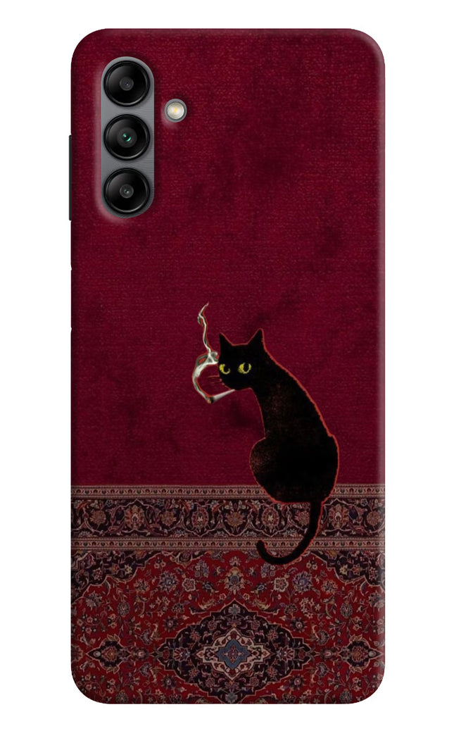 Midnight Cat Samsung A04s Hard Case Back Cover by Casekaro