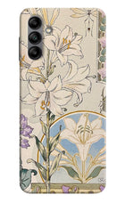 White Lily Samsung A04s Hard Case Back Cover by Casekaro