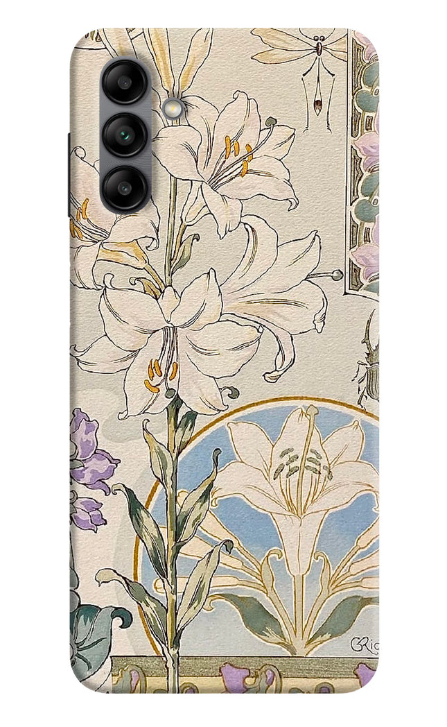 White Lily Samsung A04s Hard Case Back Cover by Casekaro
