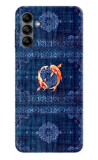 Koi Blue Samsung A04s Hard Case Back Cover by Casekaro