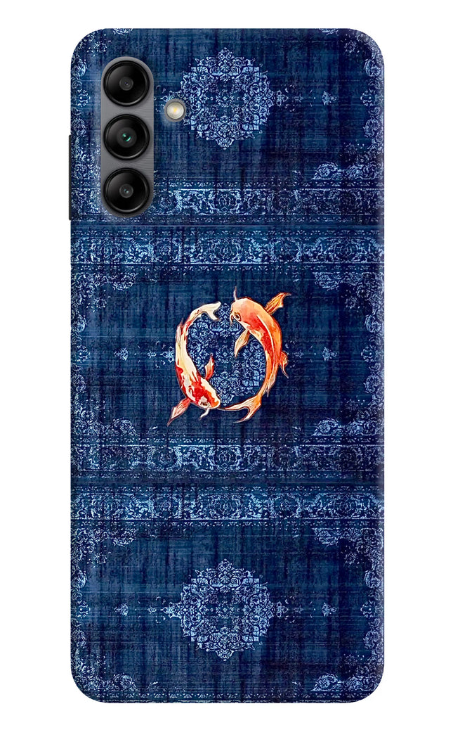 Koi Blue Samsung A04s Hard Case Back Cover by Casekaro