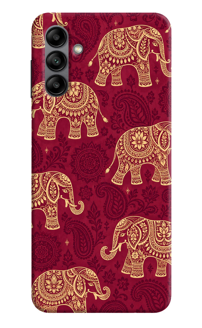 Maroon Elephant Samsung A04s Hard Case Back Cover by Casekaro
