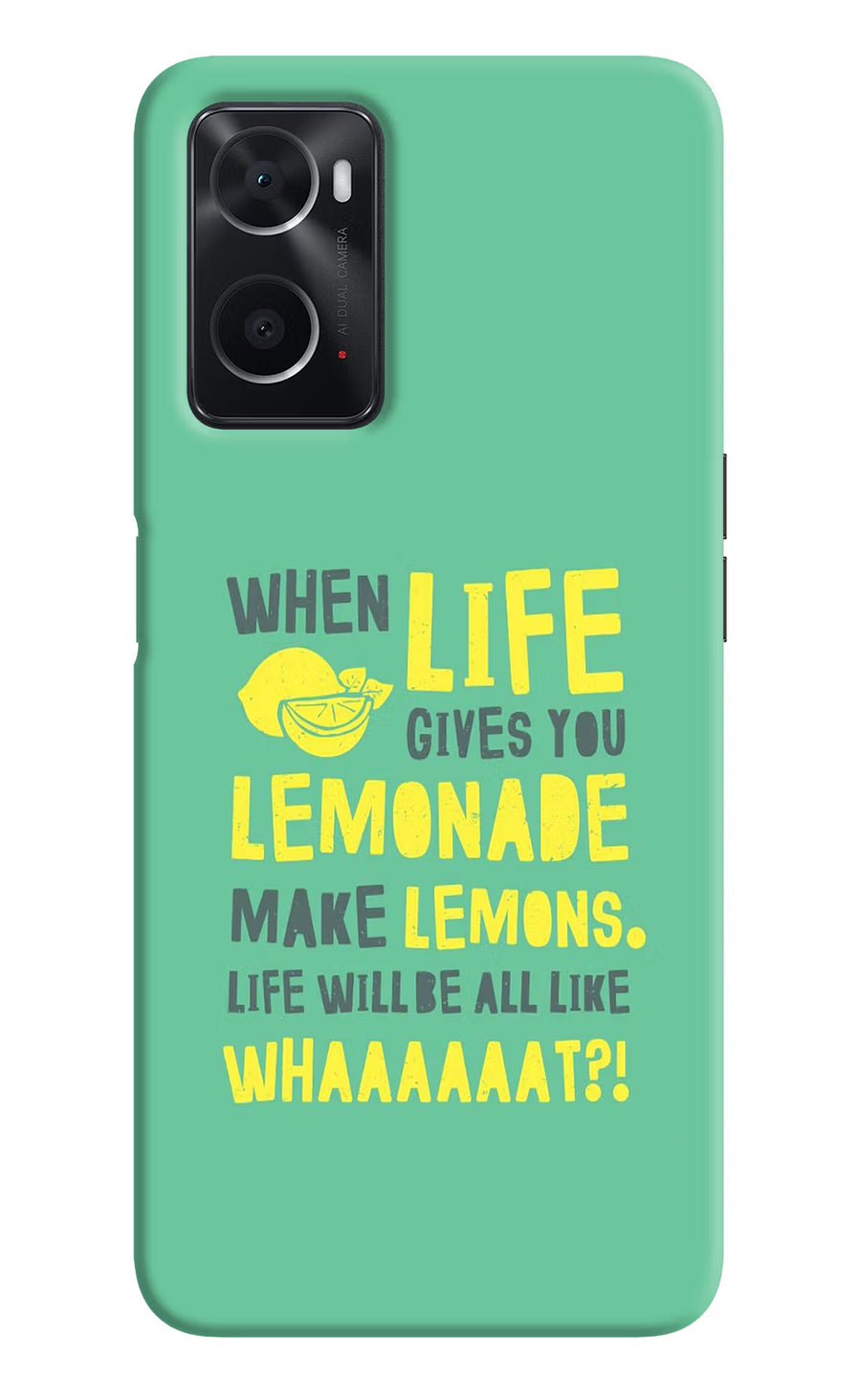 Quote Oppo A76 Back Cover, Hard case