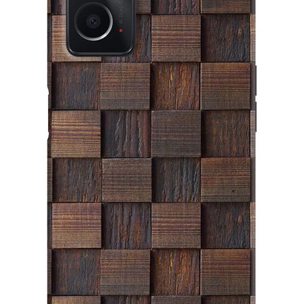 Wooden Cube Design Oppo A76 Back Cover