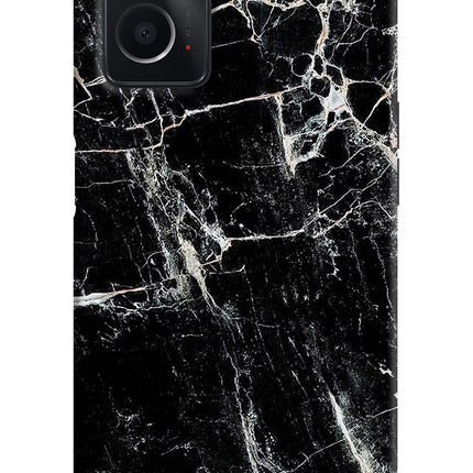 Black Marble Texture Oppo A76 Back Cover