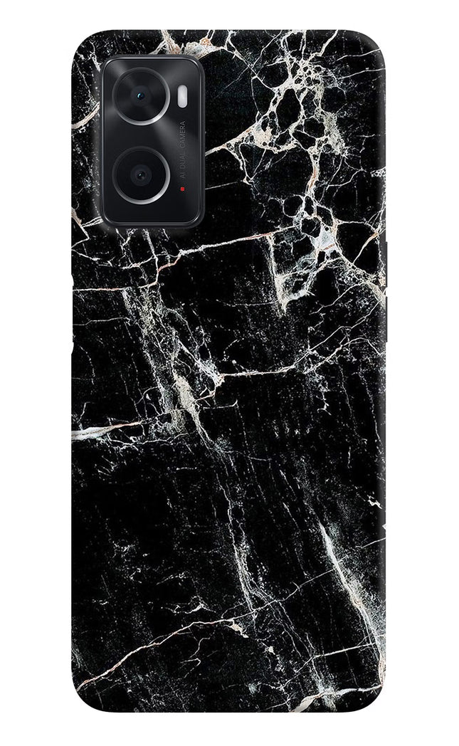 Black Marble Texture Oppo A76 Back Cover