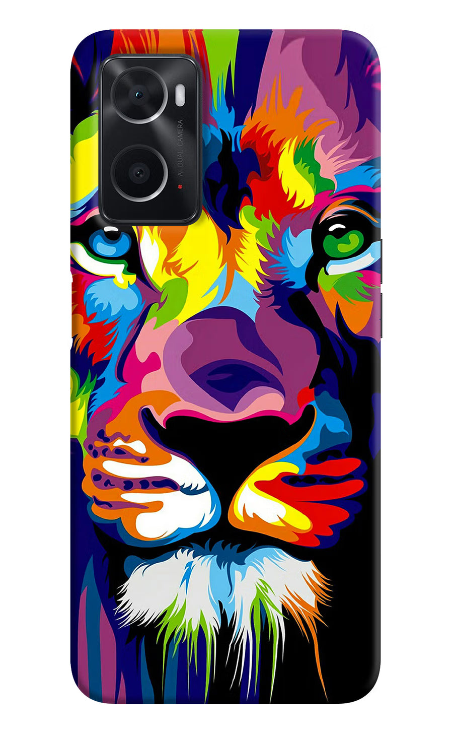 Lion Oppo A76 Back Cover, Hard case