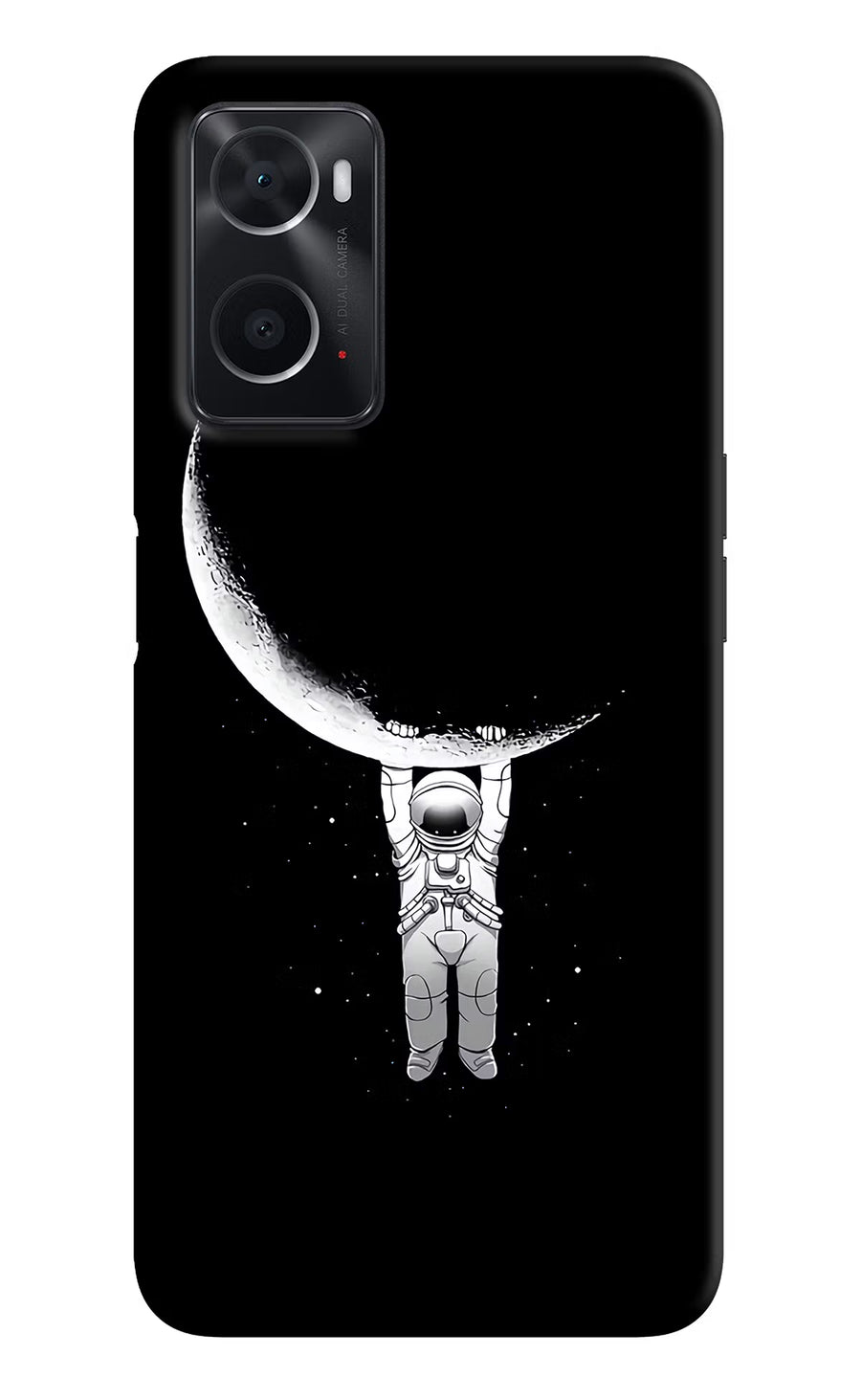 Moon Space Oppo A76 Back Cover, Hard case