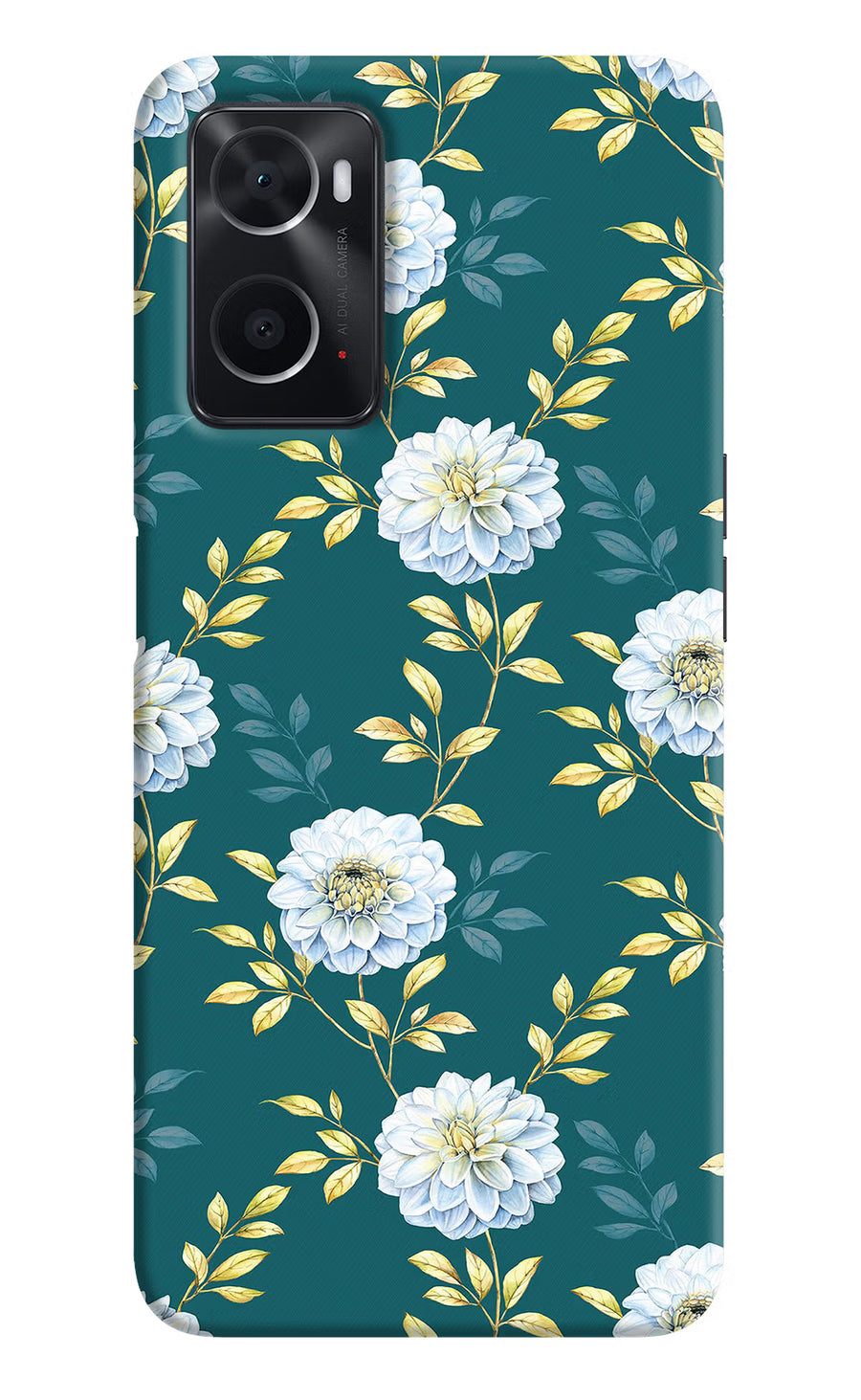 Flowers Oppo A76 Back Cover, Hard case