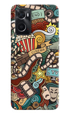 Cinema Abstract Oppo A76 Back Cover