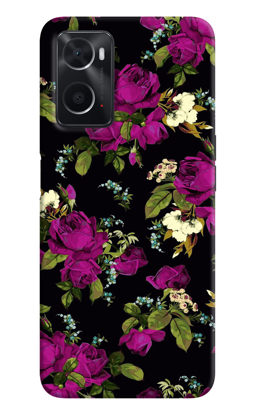 Flowers Oppo A76 Back Cover, Hard case