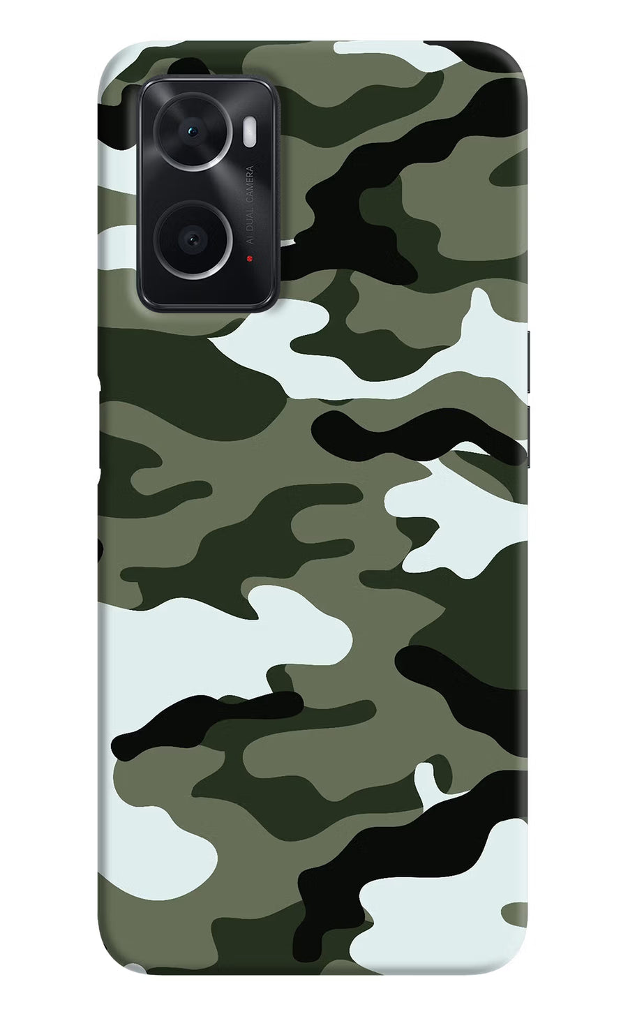 Camouflage Oppo A76 Back Cover, Hard case