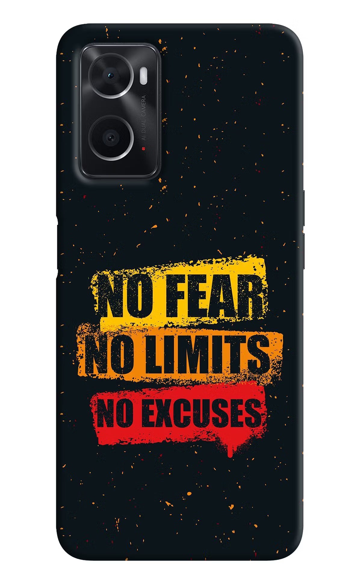 No Fear No Limits No Excuse Oppo A76 Back Cover