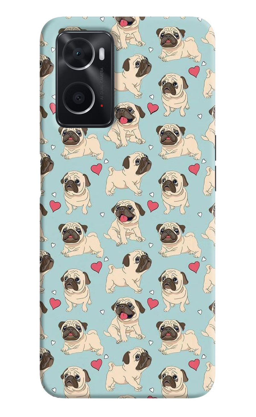 Pug Dog Oppo A76 Back Cover, Hard case