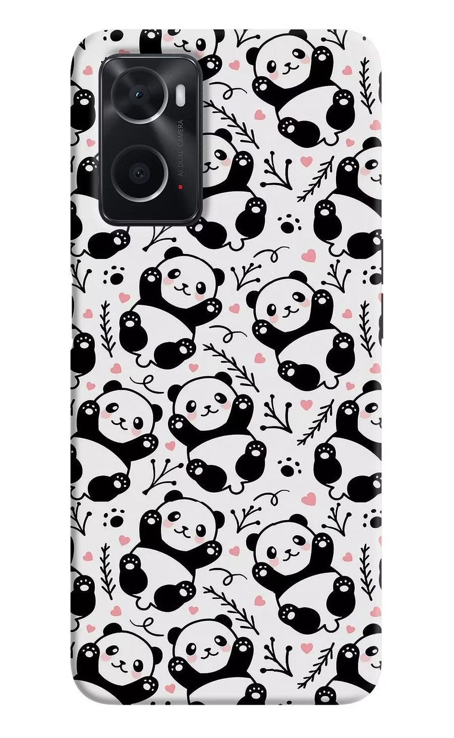 Cute Panda Oppo A76 Back Cover, Hard case