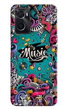 Music Graffiti Oppo A76 Back Cover