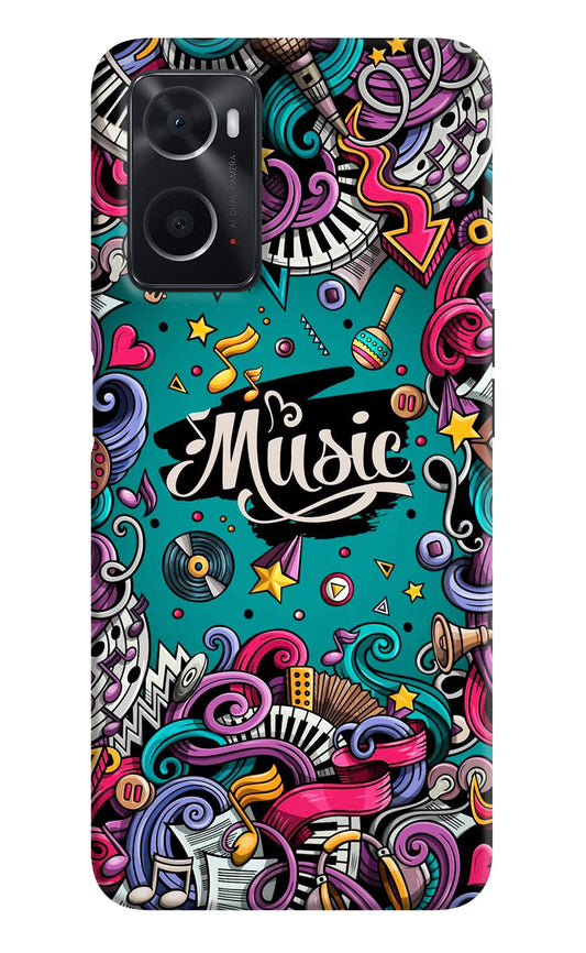 Music Graffiti Oppo A76 Back Cover