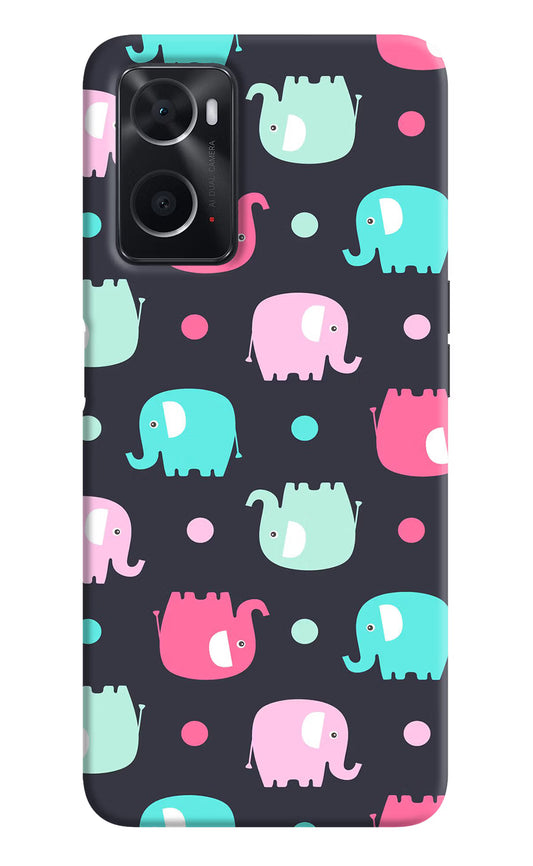 Elephants Oppo A76 Back Cover