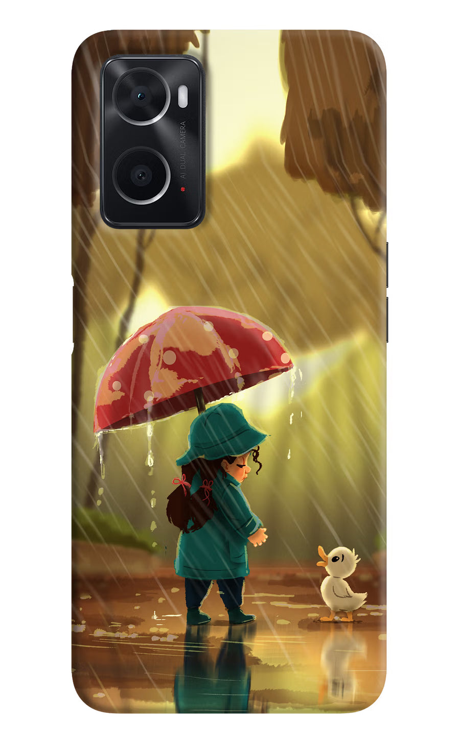 Rainy Day Oppo A76 Back Cover, Hard case