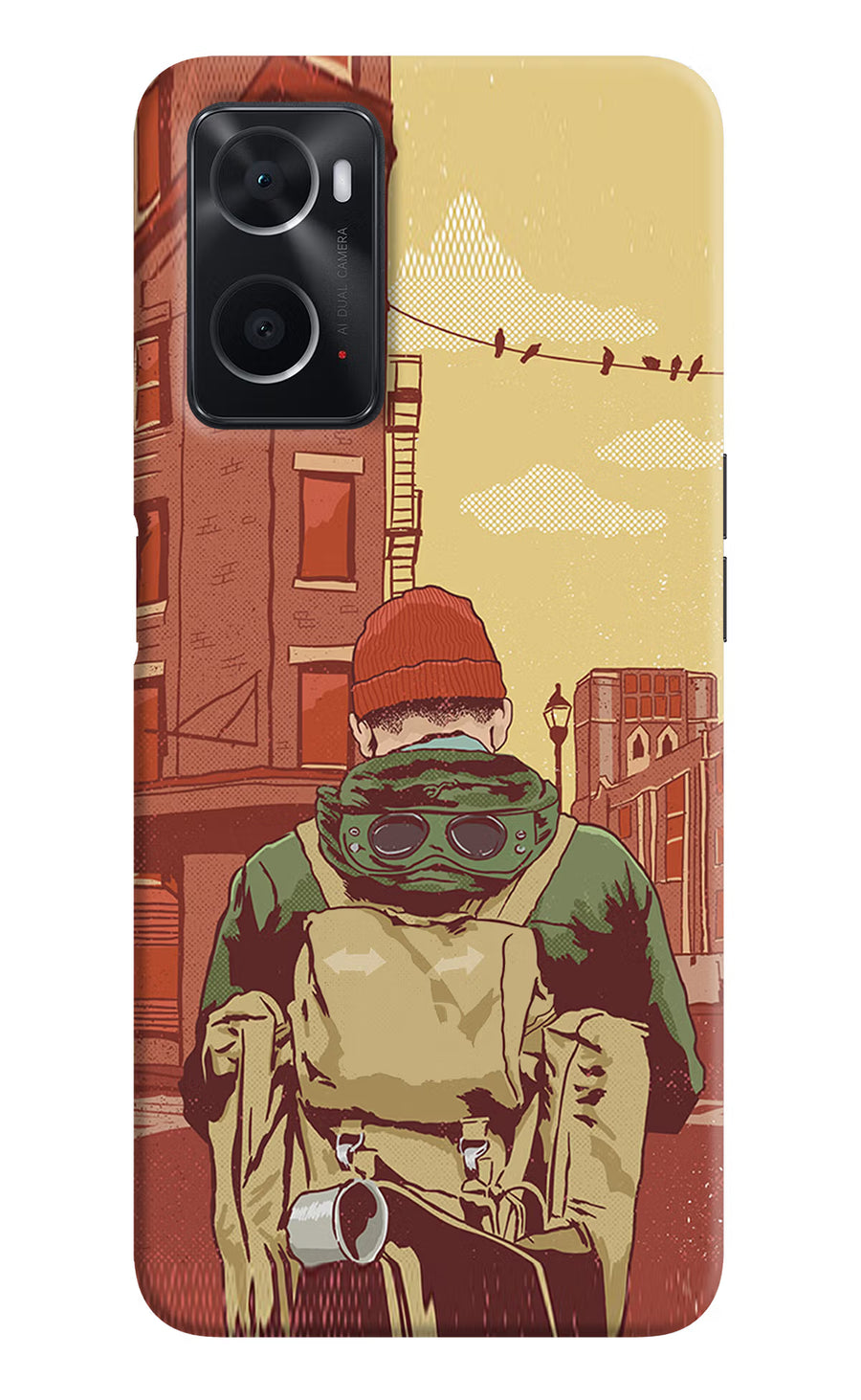 Adventurous Oppo A76 Back Cover, Hard case