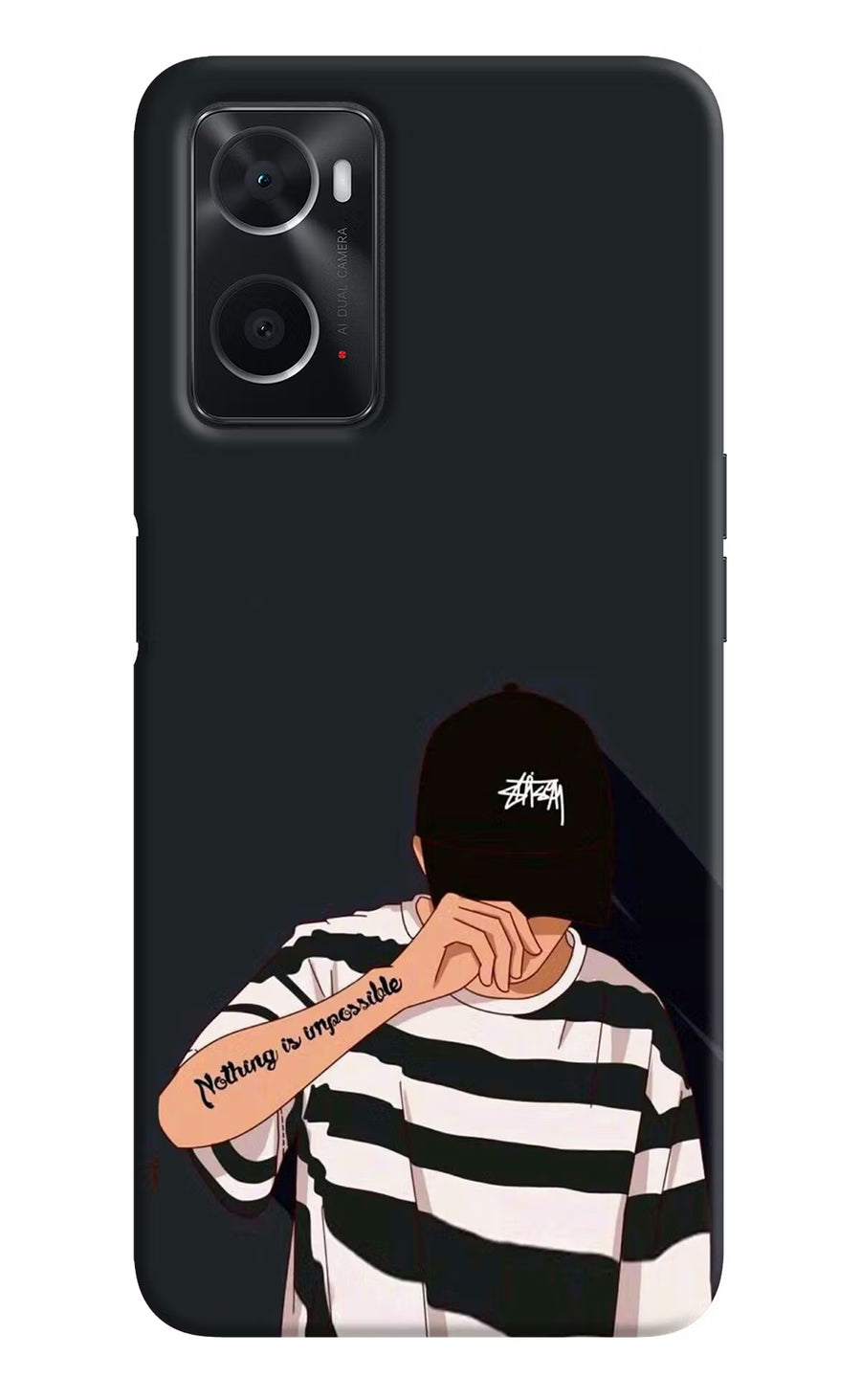 Aesthetic Boy Oppo A76 Back Cover, Hard case