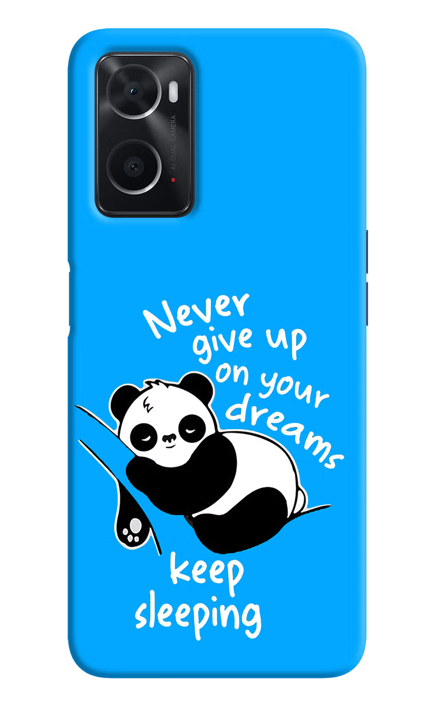 Keep Sleeping Oppo A76 Back Cover, Hard case