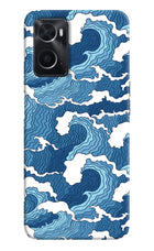 Blue Waves Oppo A76 Back Cover