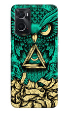 Green Owl Oppo A76 Back Cover