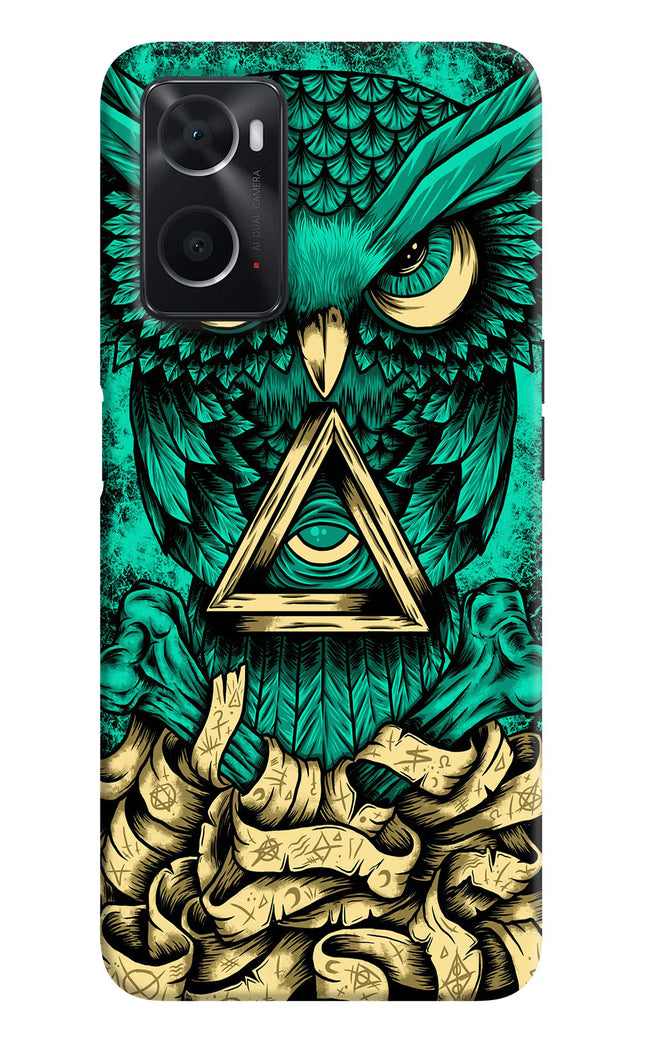 Green Owl Oppo A76 Back Cover