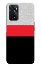 Tri Color Pattern Oppo A76 Back Cover