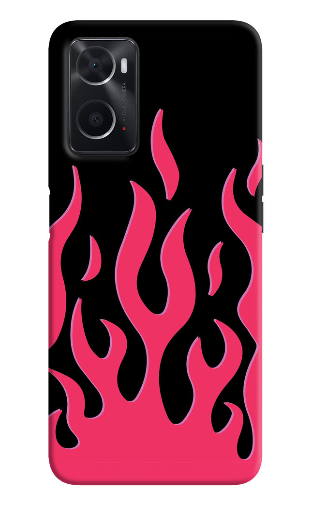 Fire Flames Oppo A76 Back Cover