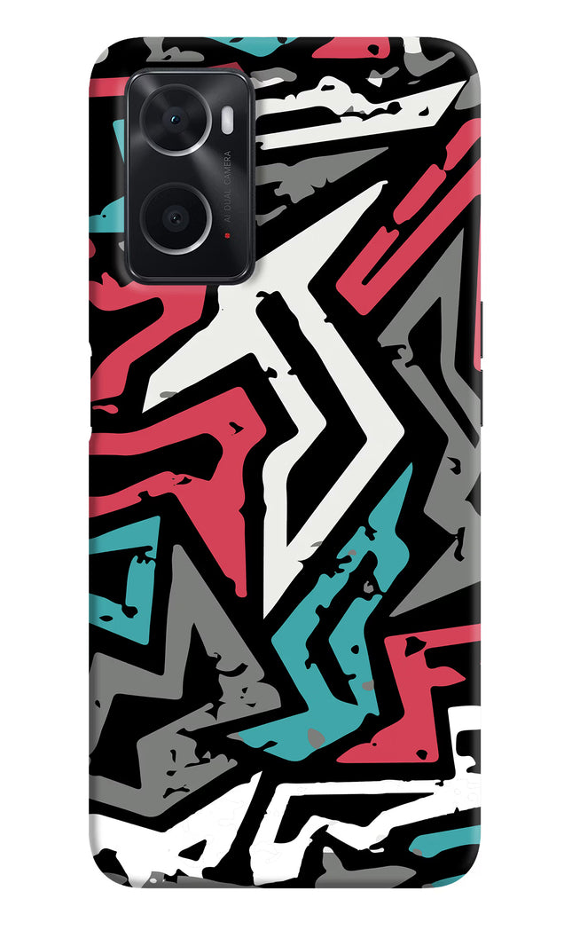 Geometric Graffiti Oppo A76 Back Cover