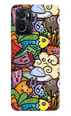 Veggie Doodle Oppo A76 Back Cover