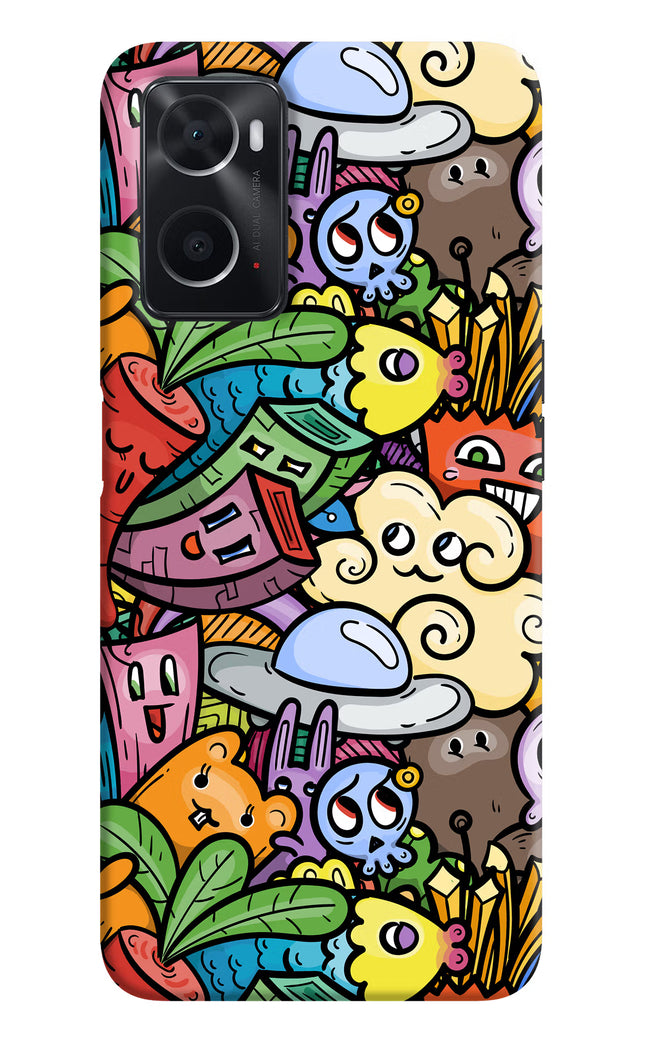 Veggie Doodle Oppo A76 Back Cover