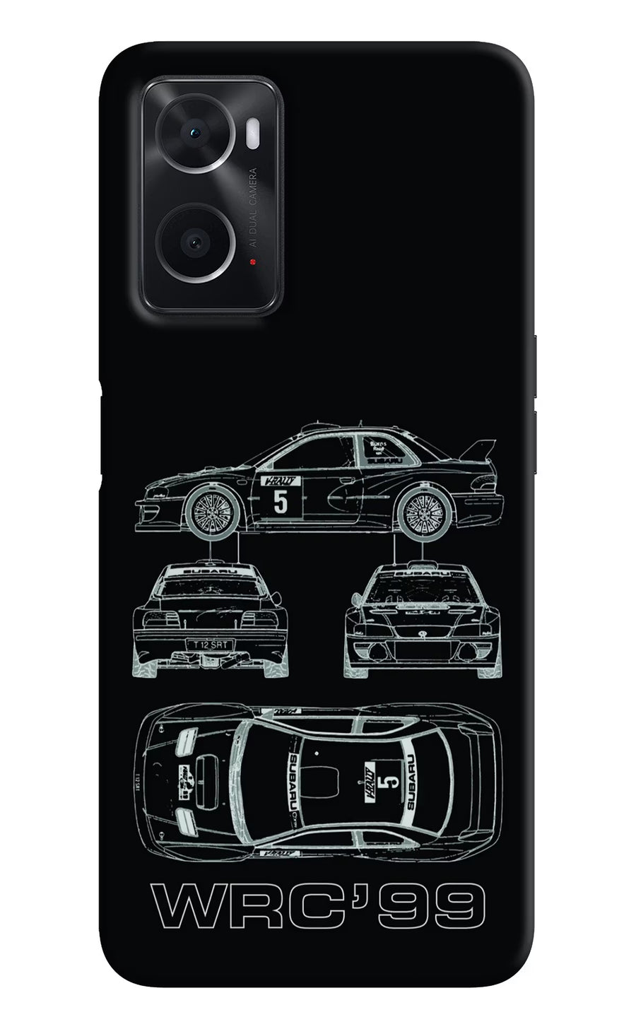WRC'99 Oppo A76 Back Cover, Hard case